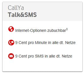 Vodafone CallYa Freikarte