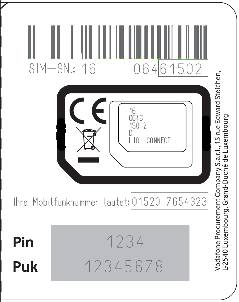 LIDL Connect SIM-Karte aktivieren